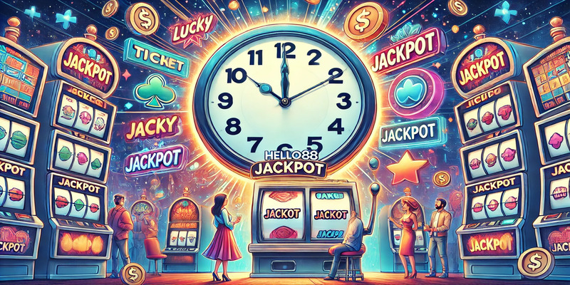 Chọn thời gian cao điểm để quay hũ, tăng cơ hội trúng jackpot lớn